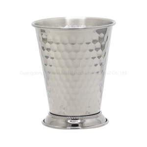 定制设计的不锈钢酒杯，带不同颜色的锤子表面，用于葡萄酒 - Product Image 5