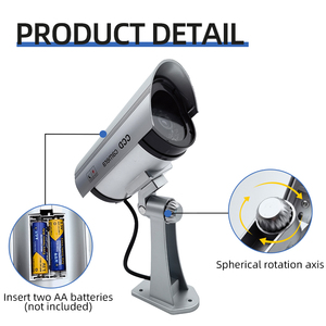 Năng lượng mặt trời hỗ trợ giả giả mô phỏng dẫn ánh sáng CCTV Camera giám sát Hệ thống an ninh ngày đêm ngoài trời factice giả - Product Image 4