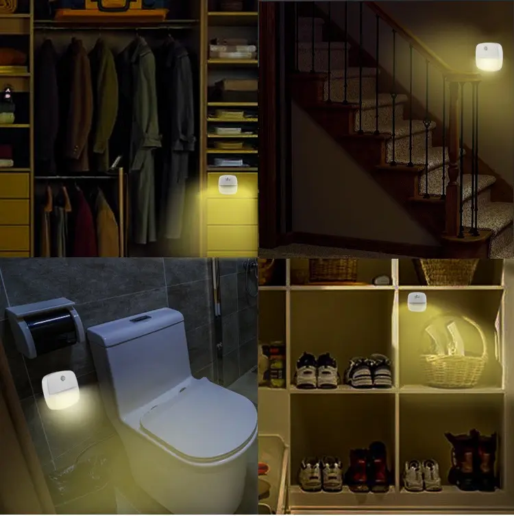 خزانة سلالم منزلية لاسلكية حديثة ، خزانة ملابس ، خزانة مرحاض ، موفرة للطاقة ، مصباح ليلي ليد بشري