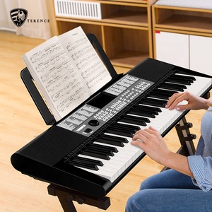 Terence Sp611 Teclado de piano digital electrónico multifuncional con taburete y soporte y auriculares Teclado de piano portátil de 61 teclas - Product Image 2