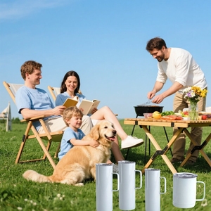 Daji <span class=keywords><strong>Hydro</strong></span> <span class=keywords><strong>20</strong></span> <span class=keywords><strong>oz</strong></span> thép không gỉ đôi chân không cách nhiệt Tumbler thăng hoa trống Skinny Mug với xử lý và nắp cho quà tặng - Product Image 6