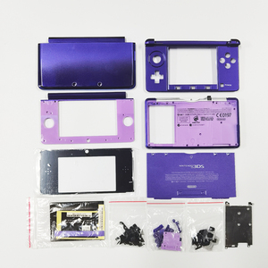 เคสฝาครอบด้านนอกสำหรับเครื่องเล่นเกม Nintendo 3DS,เคสฝาปิดพร้อมปุ่มสติกเกอร์เลนส์หน้าจอ6สี - Product Image 2