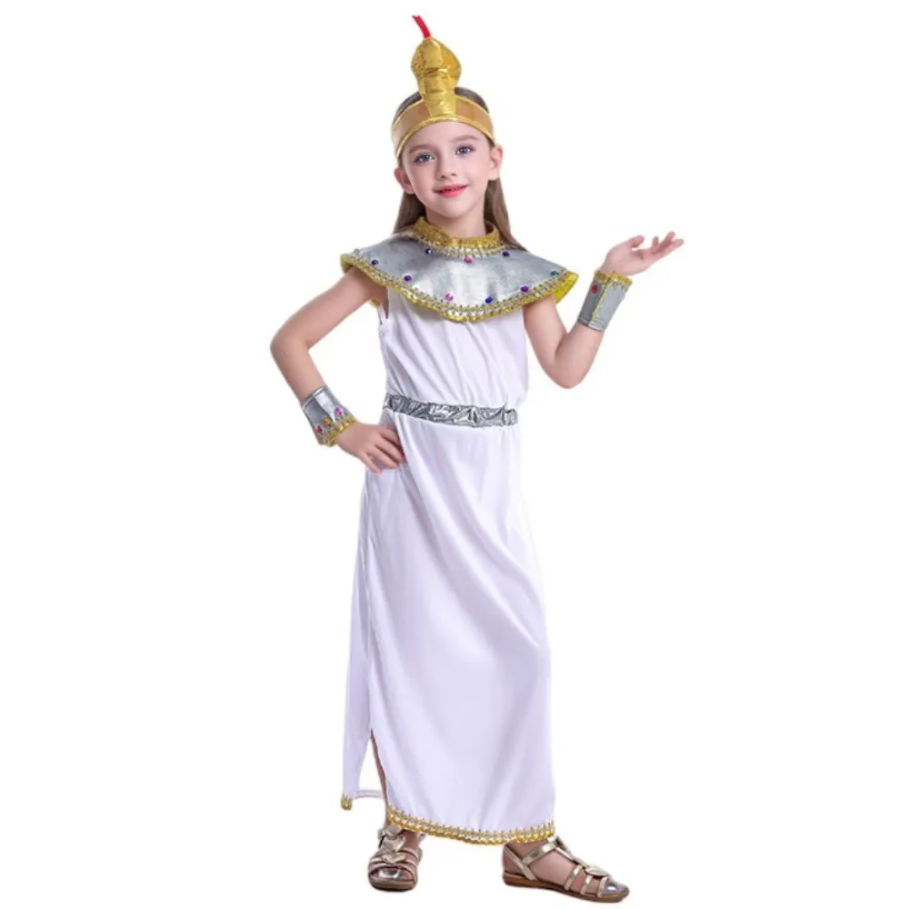 Chica antiguo egipcio Nilo reina princesa Cleopatra Cosplay Halloween fiesta disfraz vestido