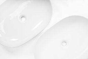 Banyo lavabo Premium iyi fiyat seramik üstü sayaç Lavabos dikdörtgen yuvarlak kenar tezgah lavabo uzun lavabo - Product Image 5