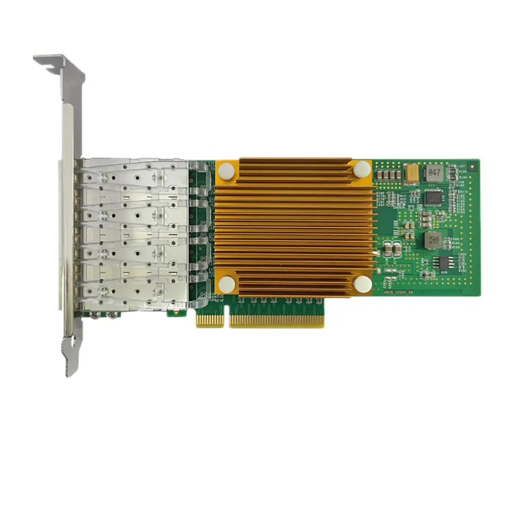 Dört bağlantı noktalı Fiber SFP + 10 Gigabit Ethernet PCI Express sunucu adaptörü Intel XL710-BM1chip