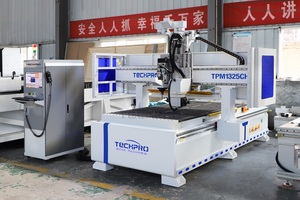 Nuevo lanzamiento ATC 4 Axis Carpintería Husillo horizontal Agujeros de perforación Máquina enrutadora CNC para la fabricación de puertas de madera - Product Image 2