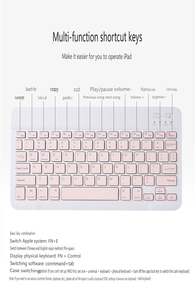Venta caliente al por mayor nuevo colorido estudiante BT teclado inalámbrico y ratón combinado para Ipad Android Tablet teclado - Product Image 6