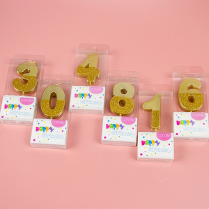 Hot bán kim loại vàng số 0-9 bữa tiệc sinh nhật Bánh trong số lượng lớn - Product Image 6