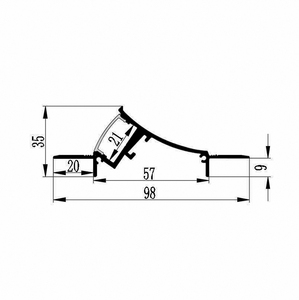 Alçıpan Led profil profil ışık asma tavan düşük profil Led gömme ışıklar - Product Image 6