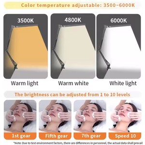 โคมไฟ LED ตั้งโต๊ะพร้อมตัวหนีบสำหรับ3โหมดสีปรับความสว่างได้10โหมดหน่วยความจำแบบแกว่งปรับได้โลโก้ได้แบบกำหนดเองโคมไฟ USB 12W - Product Image 5
