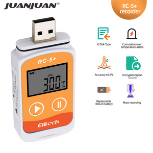 RC-5 RC-5+ <strong>Temperature</strong> <strong>Data</strong> <strong>Logger</strong> Digital PDF Report USB Recorder for Refrigeration Cold Chain - Product Image 6