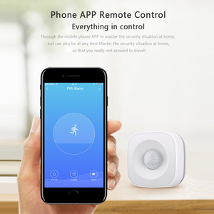 Tuya-Sensor de movimiento PIR, Detector de movimiento WIFI, aplicación Smart Life, sistema de seguridad inalámbrico para el hogar, funciona con Alexa - Product Image 5