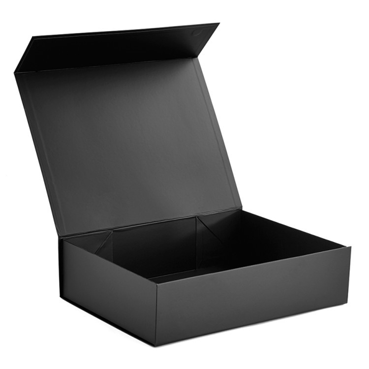 Caja de regalo magnética de lujo negro