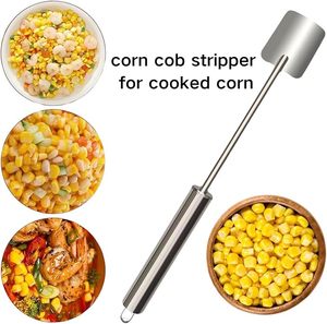 2024 yeni mısır kesici mısır Cob soyucu mısır Cob paslanmaz çelik Splitter aracı mutfak için ergonomik saplı - Product Image 5