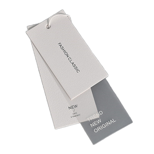 Custom Multi-Color Fashionable Garment <strong>String</strong> <strong>White</strong> Paper Hang <strong>Tags</strong> with Plastic Logo <strong>Tags</strong> for Clothing Best Pricing - Product Image 2