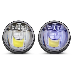 Fog Light Projector Lens Bi <strong>LED</strong> 3.0 Inch Front Bumper 120W High Low Beam Fog Lamp <strong>LED</strong> Projector Lens for Car Motorcycle - Product Image 2