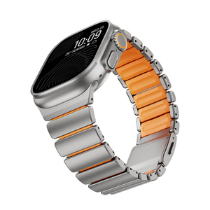 Роскошный новый титановый ремешок для Apple <span class=keywords><strong>Watch</strong></span> Ultra, магнитный ремешок с застежкой для IWatch Series S11 10 9SE 8 7 6 46 49 мм - Product Image 1