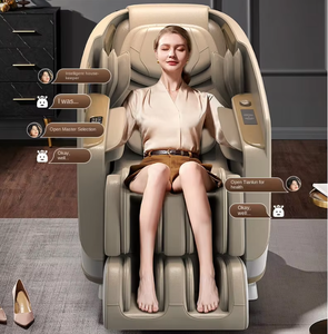 VCT-S80 moderne KI-Sprach steuerung 12 Programme Schwerelosigkeit Touchscreen-für Körper Fußhals pflege Leder 3D Jade Massage stuhl - Product Image 3