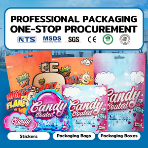 Forma personalizada de alta calidad con cajas de ventana de exhibición Bolsas de Mylar de forma irregular a prueba de olores Caja de papel personalizada - Product Image 2