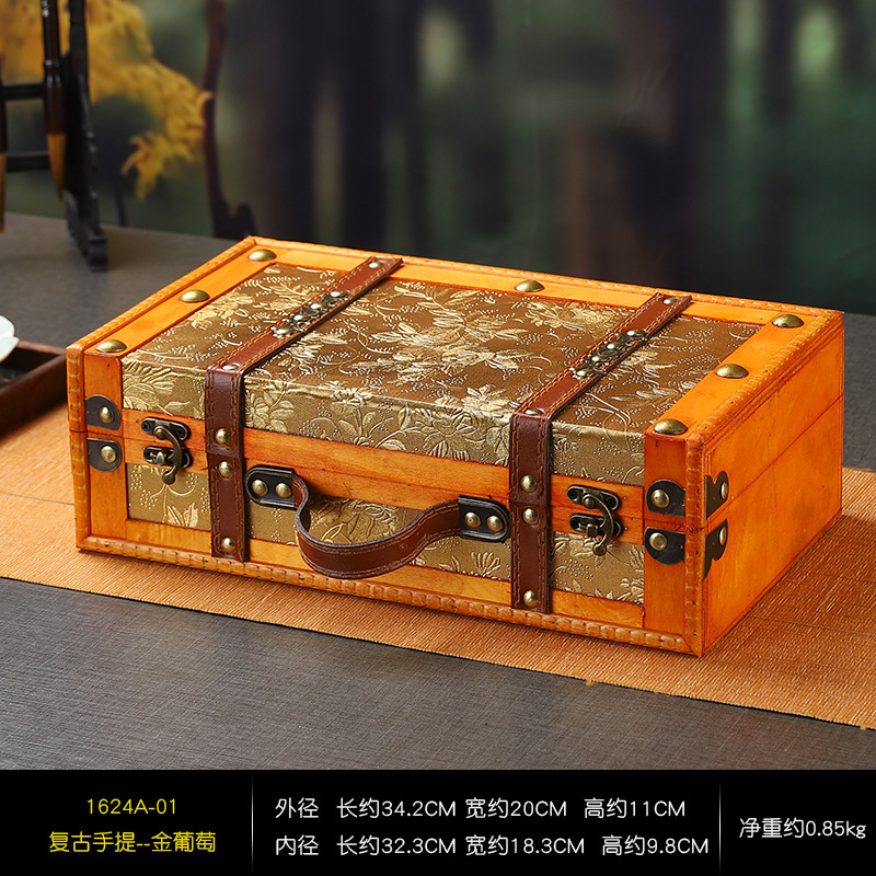 1624A-01 Retro Handbag - Golden Grape