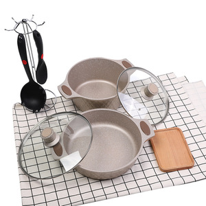 Roman Column Style Die Cast Aluminum Cookware <strong>Set</strong> With 10pcs - Product Image 5