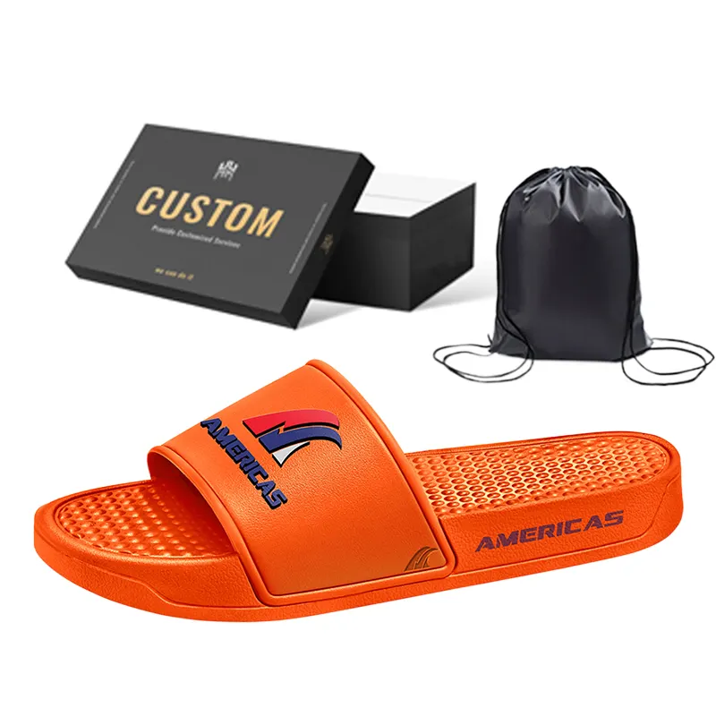 Benutzer definierte Logo Slide Sandalen mit PVC-Gummis ohle und Up Low Moq Hochwertige Sandale 24-48 Nubber Big Size Men Slide Slipper