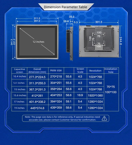 10.4 All-In-One 15 15.6 da 17 pollici pannello industriale PC impermeabile LED Touch Screen Monitor Intel Embedded Computer Android IP65