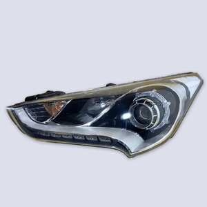 חזית ראש מנורת פנס קדמי צד לבן הוביל 92101-2v500 92102-2v500 92102-2m090 9102-2m090 92101-2m090 עבור hydundai קטיפה 2012