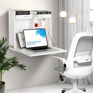 Wandt isch, multifunktion aler, zusammen klappbarer Laptop-<span class=keywords><strong>Computer</strong></span> tisch an der Wand mit Ablage fächern für zu Hause