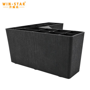 WINSTAR黑色家具廉价沙发腿塑料调平脚椅子