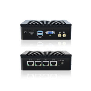Oem Fanless Industrie computer J4125 4 LAN Firewall Router Pfsense Appliance Enterprise Security Soft Router Linux Mini PC - Product Image 1