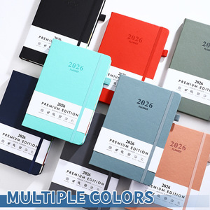 A5 PU Hard Cover <strong>Notebook</strong> Elastic Band Pen Holder Waist Seal <strong>Index</strong> Schedule Planner Journal Enterprise Customization - Product Image 2