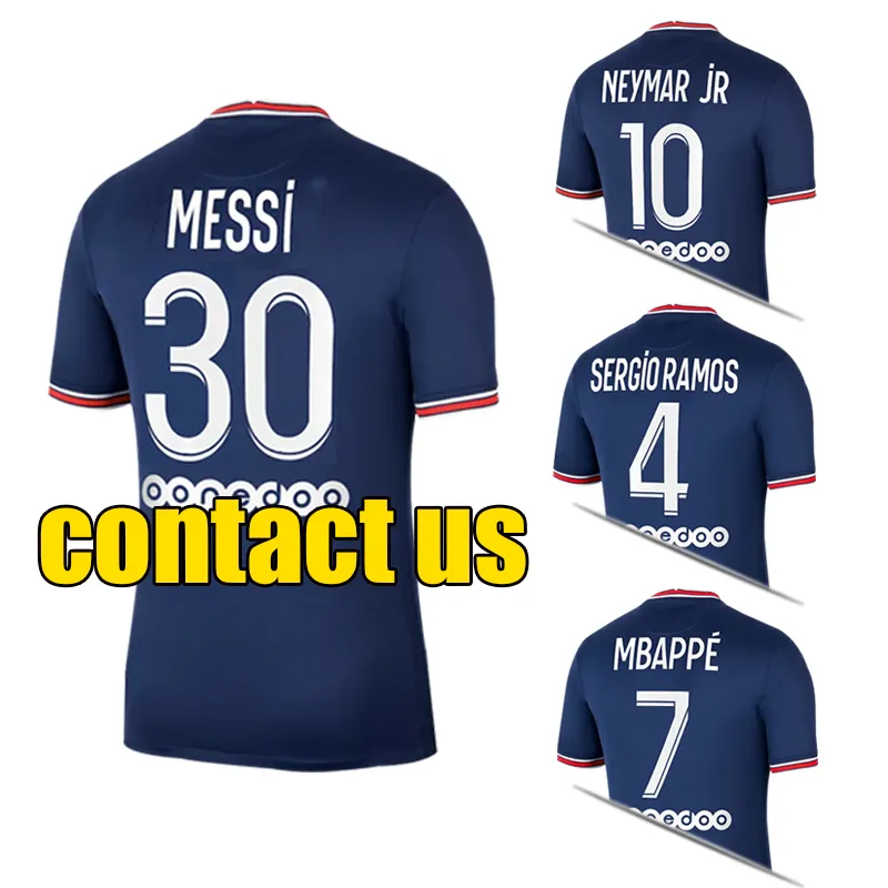 2022 Saison New Club Bester thailändischer MESSI #30 MBAPPE #7 Neymar #10 Heim-und Auswärts trikots Fußball trikots