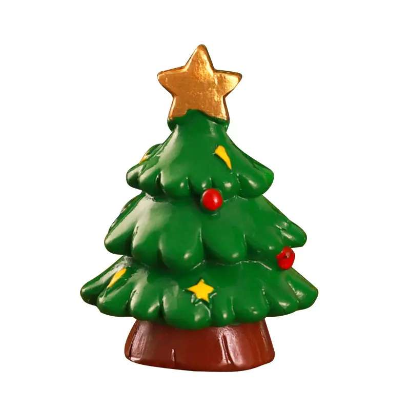 2023 Navidad nueva resina de dibujos animados decoración de Papá Noel decoración de fiesta de Navidad adornos para el hogar regalos