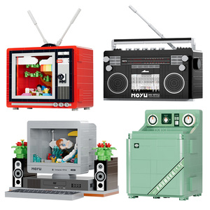 MoYu yeni tasarım Retro yapı taşları tuğla Set eğitici oyuncaklar ev aletleri serisi yapı taşı seti oyuncaklar - Product Image 1