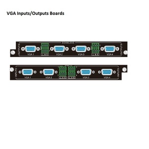 Placas de salida de entrada y vídeo sin costuras, soporte para procesador de vídeo CVBS YPbPr, placas VGA sin costuras para conmutador matricial, de 2000 y de 2000, para S-Video