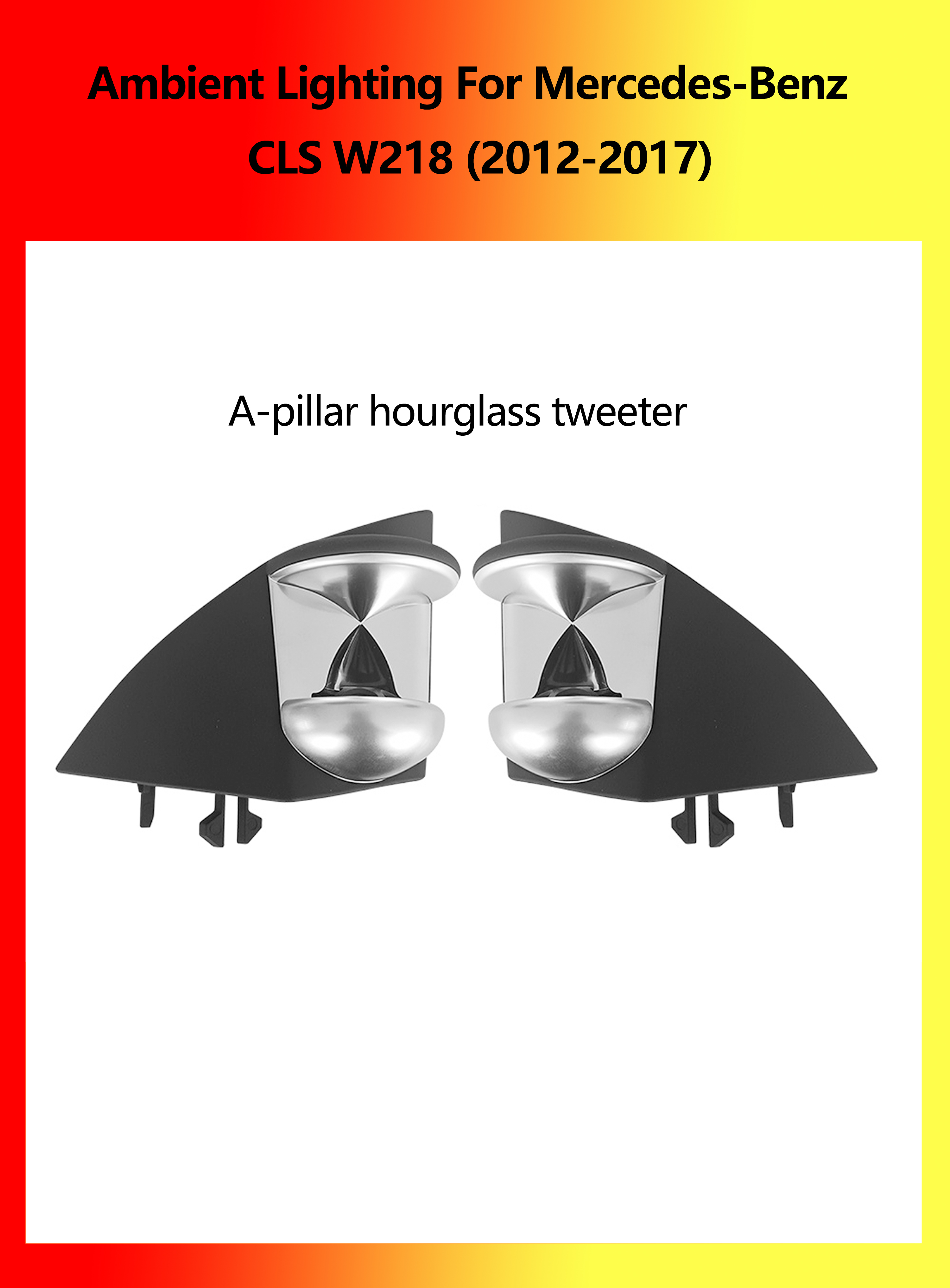 Tweeter de pila A con diseño de reloj de arena
