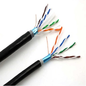 工場価格Cat6 SFTPシールドLANケーブル-23AWGベア銅/CCAオプション、250MHz 4ペアツイストLSZHジャケット