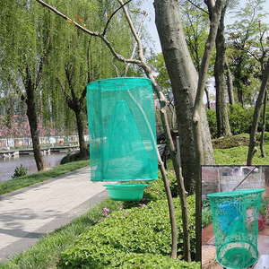 FLY Catcher Killer kiểm soát dịch hại treo lỗi Fly Trap Lồng Bẫy Ngoài Trời Fly Trap côn trùng Bug Catcher tái sử dụng gấp Killer - Product Image 6