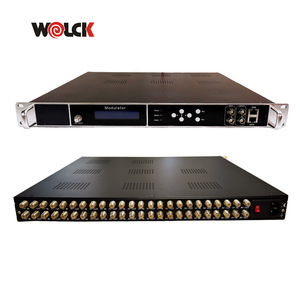 Modulador digital CATV 4/8/12/16/20/24 Sintonizador DE ENTRADA DE SINTONIZADOR DE DVB-T ATSC DTMBT ISDBT a MODULADOR