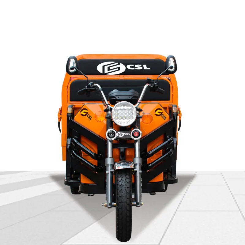 Трехколесный Электрический трехколесный грузовой велосипед tuk для перевозки товаров с двигателем 1200 Вт