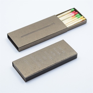 2024 <strong>New</strong> Gift Box <strong>Matches</strong> High Quality Colored Candle <strong>Matches</strong> Hard Outer Box Customized Stamped Logo Box <strong>Matches</strong> - Product Image 4
