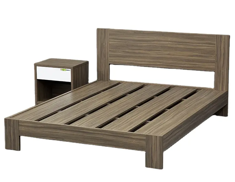 Cama individual de madera sólida para dormitorio, cama individual de tamaño king, precio barato