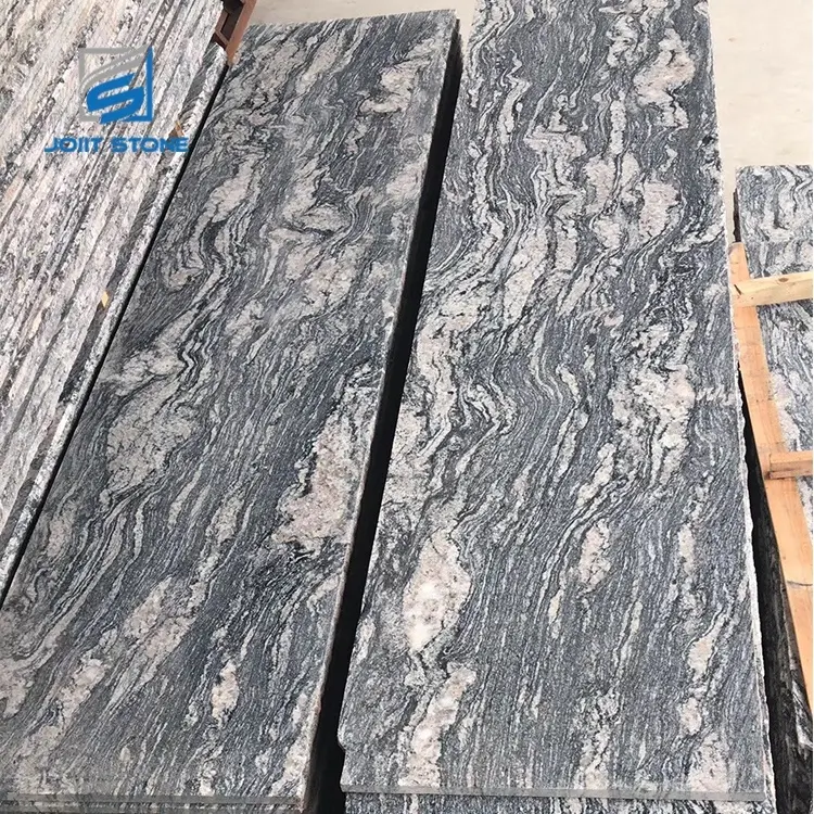 Poliert Fluss Grau Granit China Juparana Granitplatte und Fliesen