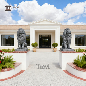 Trevi Bán Buôn Cuộc Sống Kích Thước Đúc Bronze Sư Tử Bức Tượng Điêu Khắc Cho Cửa Trước Trang Trí - Product Image 3