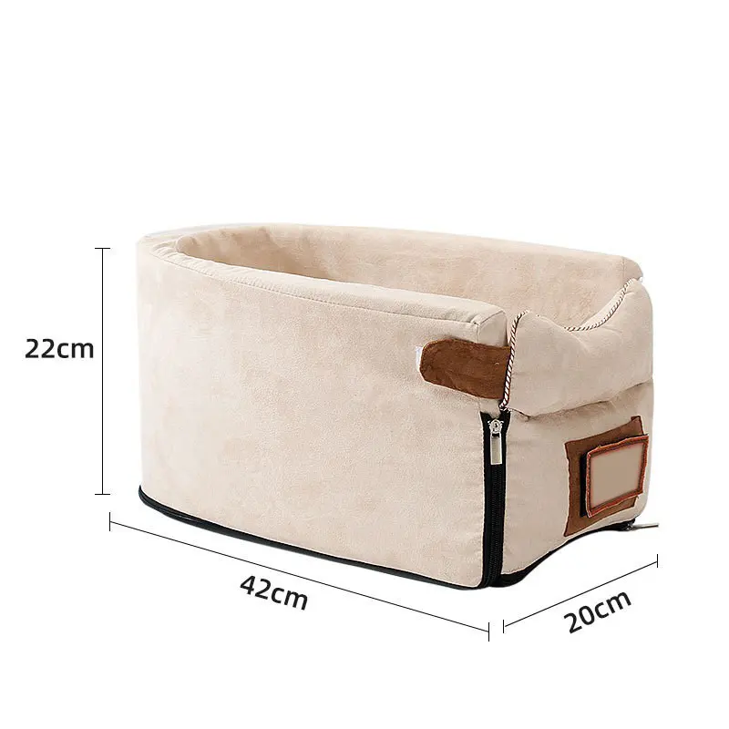 Pet charter car carrying pet safety seat center control bed for small pet carriers travel bag