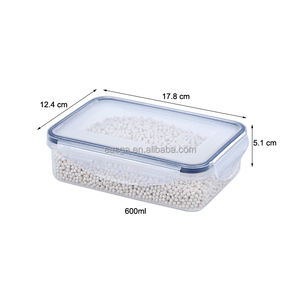 Mikrodalga güvenli plastik gıda saklama kabı FSR600 + FSR2350 kutu seti paket gıda 3 parçalı Set için kilit mandalı konteyner - Product Image 3