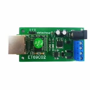 DC12V ET69C02 RS485至以太网网络转换器UDP tcp/ip客户端服务器MQTT Modbus转换器串口服务器 - Product Image 1