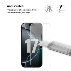 2.5D Rõ Ràng Bảo Vệ Màn Hình 9H Điện Thoại Di Động Tempered Glass Đối Với <span class=keywords><strong>iPhone</strong></span> 17 Không Khí Bảo Vệ Màn Hình - Product Image 3