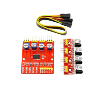 Sensor de evitación de obstáculos para robot 4 caminos Módulo de sensor de evitación de obstáculos módulo de seguimiento infrarrojo - Product Image 4